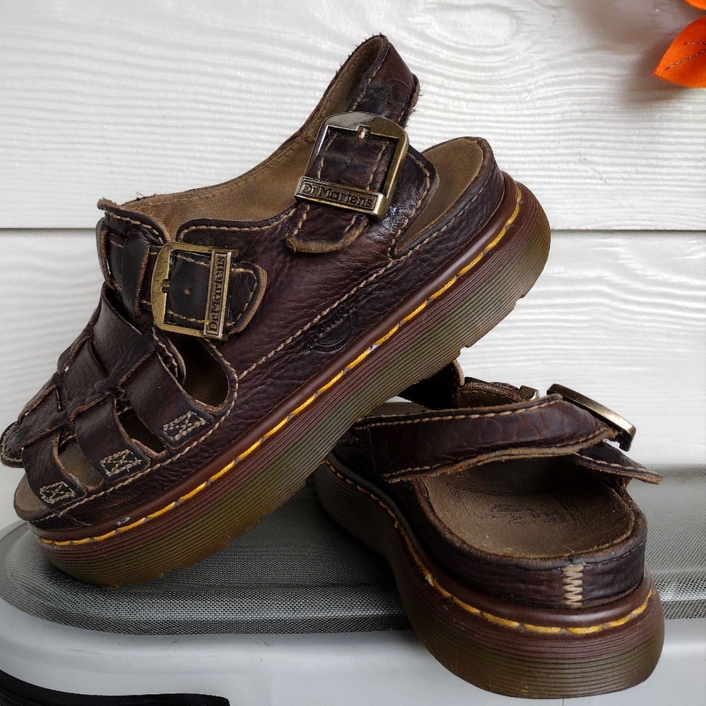 Dr Martens vintage leather fisherman sandals made in England